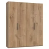 4-türiger Kleiderschrank im Holz Look - Dagidoyo