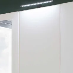 6-türiger Kleiderschrank in Weiß mit Spiegel - Furcia