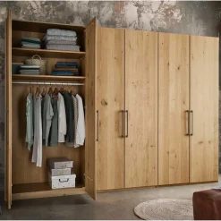 6-türiger Kleiderschrank in zwei Höhen - Siestago