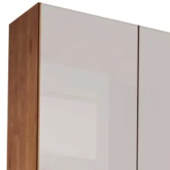 7-türiger Kleiderschrank in Weiß Glas - Dilacco