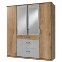 4-türiger Kleiderschrank in Plankeneiche NB - Anca
