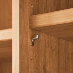 3-türiger Kleiderschrank in Erle teilmassiv - Hung