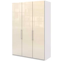 2-türiger Kleiderschrank in Creme Glasfront - Zidarie