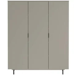 3-türiger Kleiderschrank in Grau - Suzanas