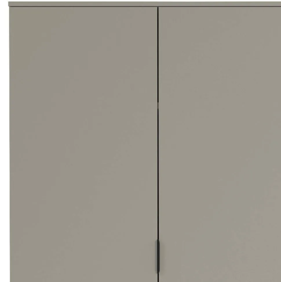3-türiger Kleiderschrank in Grau - Suzanas