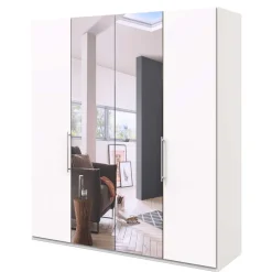 2-türiger Kleiderschrank mit Falttüren in Weiß - Donpiave