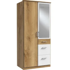 2-türiger Kleiderschrank mit Spiegel modern - Curacao
