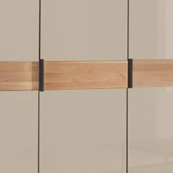 5-türiger Kleiderschrank mit Glasfront - Angelina