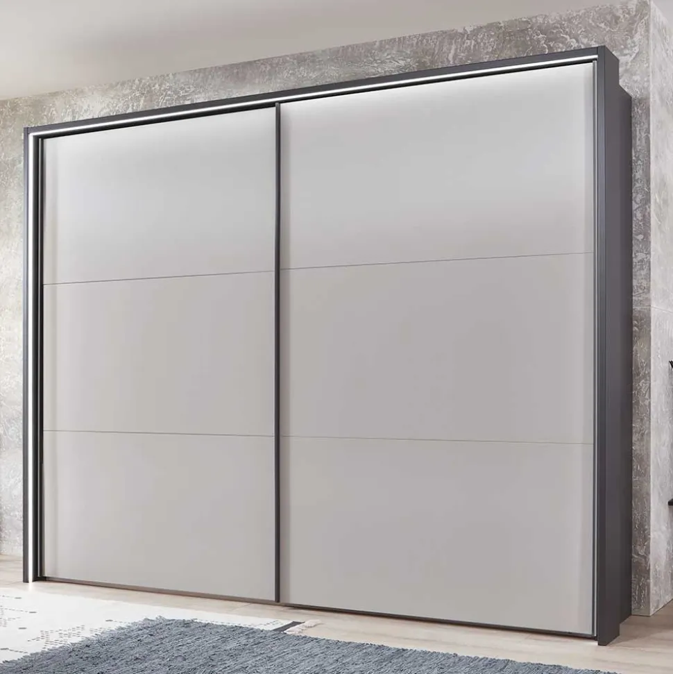 2-türiger Kleiderschrank mit Schwebetüren - Dandy