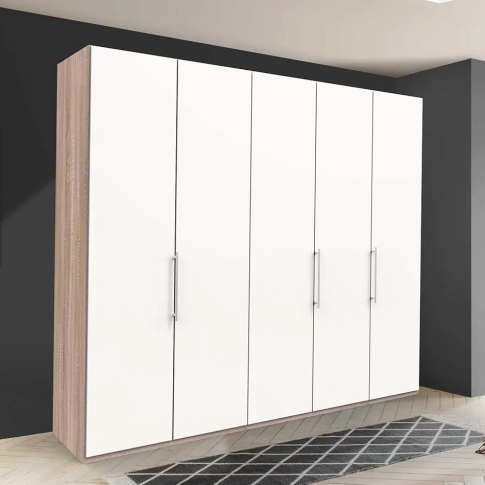 3-türiger Kleiderschrank mit Falttüren - Vaclyn