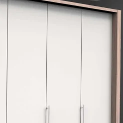 3-türiger Kleiderschrank mit Falttüren - Vaclyn