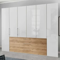 4-türiger Kleiderscrhank mit drei Schubladen - Eyes