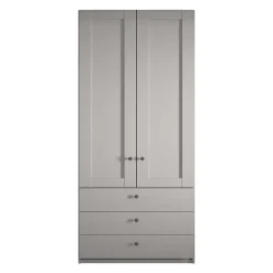 2-türiger Kombi-Kleiderschrank mit 3 Schubladen - Ridonna