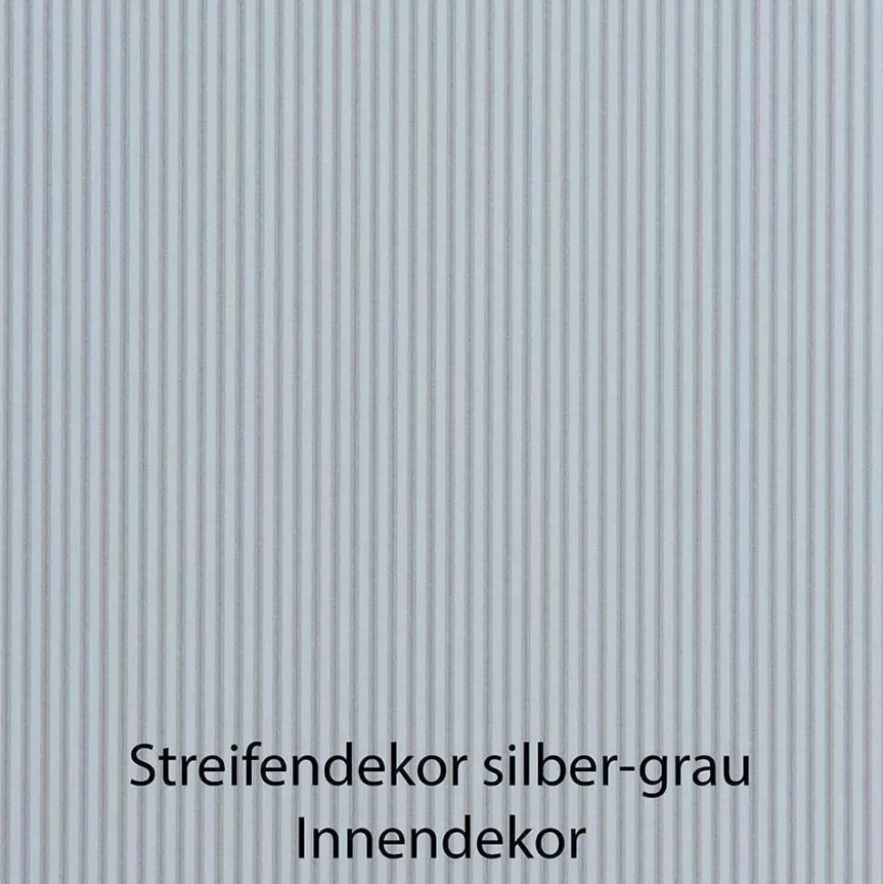 4-türiger Kombi-Kleiderschrank in Hellgrau Glas - Korcula