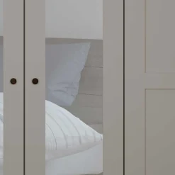 6-türiger Schlafzimmer Kleiderschrank in Hellgrau - Ridonna