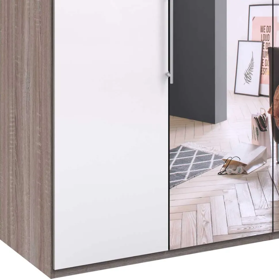 2-türiger Schlafzimmerschrank mit Spiegel - Empresian