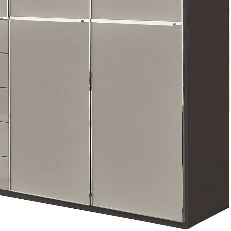 7-türiger Schlafzimmer-Schrank zweifarbig - Korcula