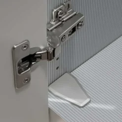 6-türiger Schlafzimmerschrank in Weiß Glasfront - Rocca