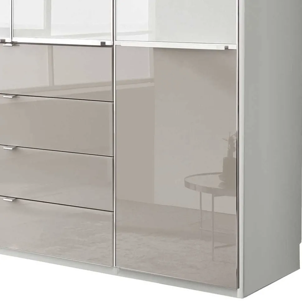 4-türiger Schlafzimmerschrank mit vier Schubladen - Pascan