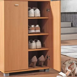 2-türiger Schuhschrank in Buche Dekor - Sagemini