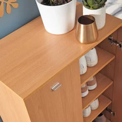 2-türiger Schuhschrank in Buche Dekor - Sagemini