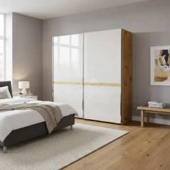 2-türiger Schwebetüren Kleiderschrank 200cm breit - Crascanu