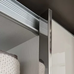 4-türiger Schwebetüren-Schrank mit Glas Front - Scolari