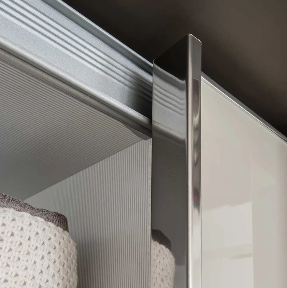 4-türiger Schwebetüren-Schrank mit Glas Front - Scolari