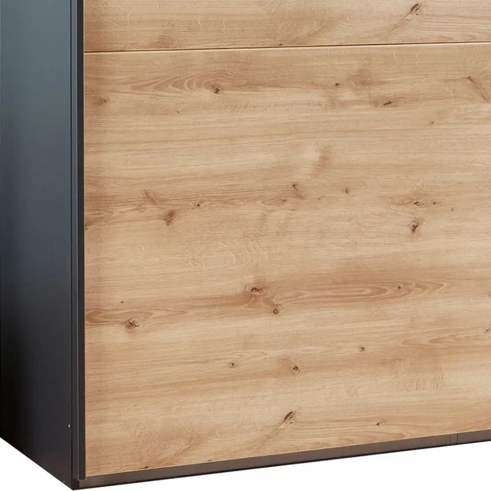 2-türiger Schwebetürenschrank mit Spiegel - Checky