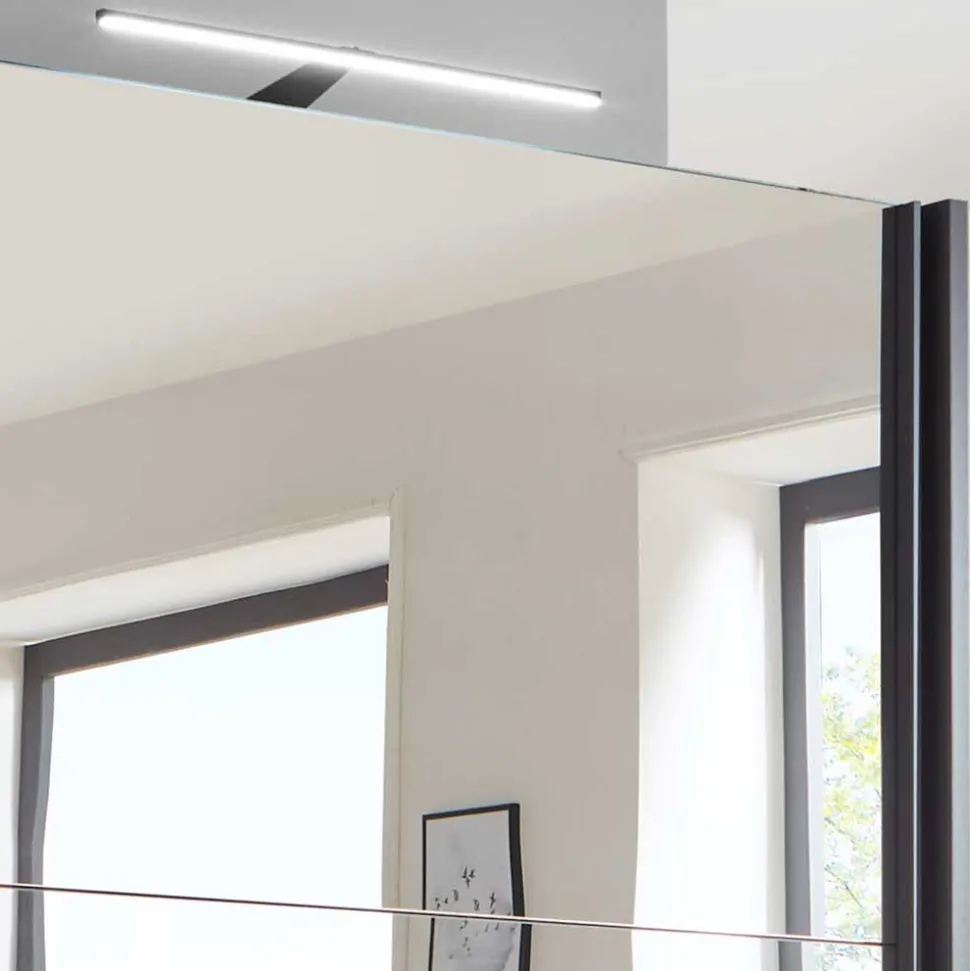 2-türiger Schwebetürenschrank mit Spiegel - Checky