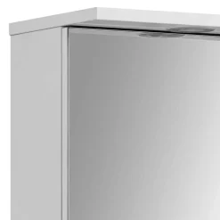 1-türiger Spiegelschrank fürs Bad in Weiß - Nuszaleva