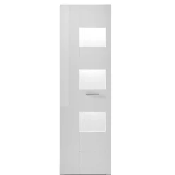 1-türiger Vitrinenschrank in Weiß Hochglanz - Timmona