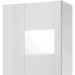 1-türiger Vitrinenschrank in Weiß Hochglanz - Timmona