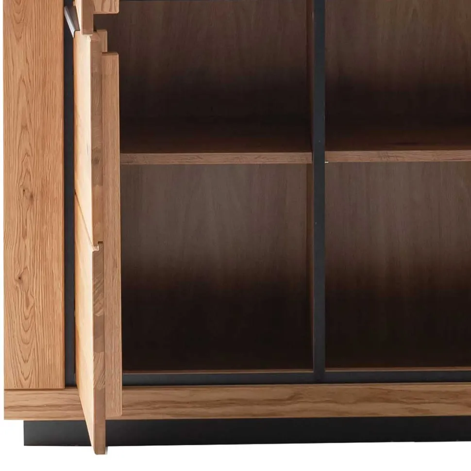 4-türiger Vitrinenschrank teilmassiv - Vlacoma