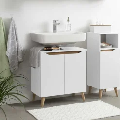 2-türiger Waschbeckenschrank modern - Zenata