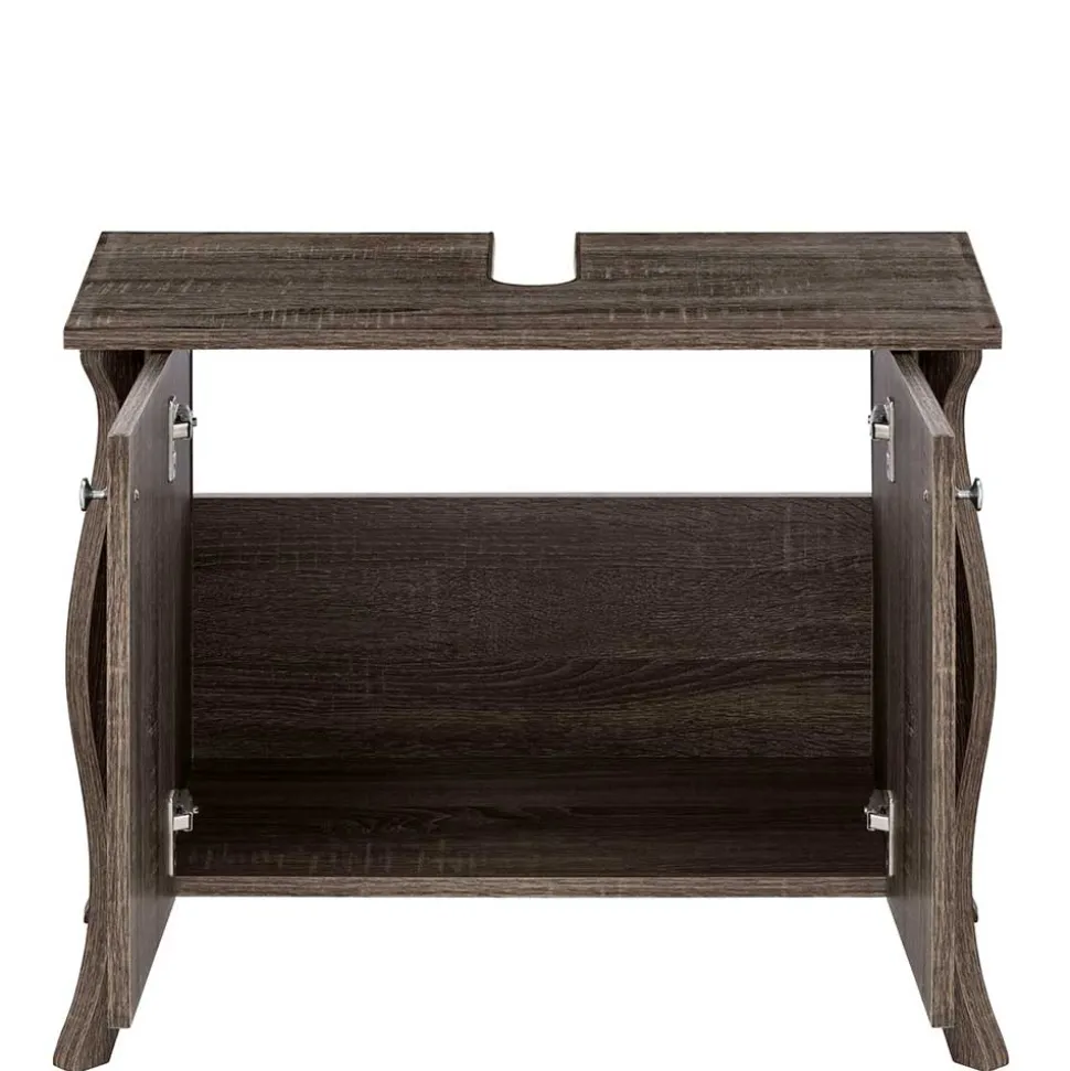 2-türiger Waschbeckenschrank in Eiche Grau NB - Fionora