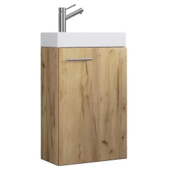 1-türiger Waschtisch & Spiegel kompakt - Violetty (zweiteilig)