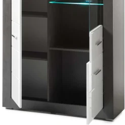 3-türiger Wohnzimmer Schrank mit Glas - Istensa