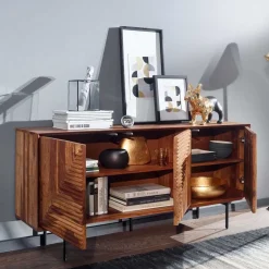 3-türiges Designer Sideboard aus Massivholz - Madrino