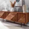 4-türiges Massivholz Sideboard 140 cm breit - Surin