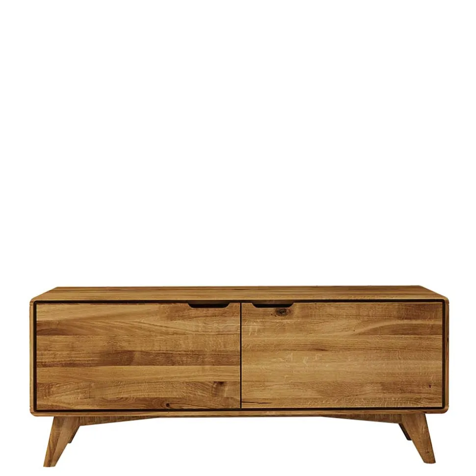 2-türiges TV Lowboard aus Holz Wildeiche - Eavy I
