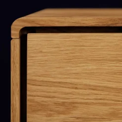 2-türiges TV Lowboard aus Holz Wildeiche - Eavy I