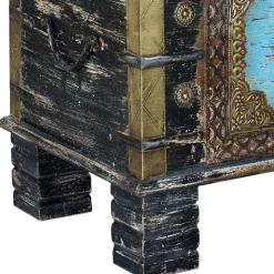Truhe in Schwarz Blau Bronze - Branle