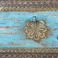 Truhe in Schwarz Blau Bronze - Branle