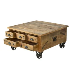 Truhen-Couchtisch Indri aus Mango Massivholz