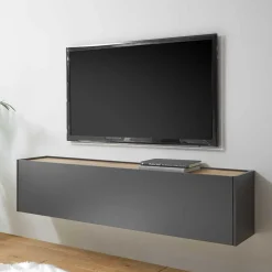 TV Anbauwand für Fernseher hängend - Ahilav I (dreiteilig)