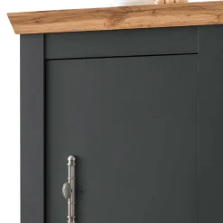 TV Anbauwand in Anthrazit & Wildeiche - Lionel (vierteilig)