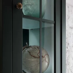 TV Anbauwand in Dunkelgrün - Niestov (dreiteilig)