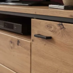 TV Anbauwand in Eicheoptik - Nikdus (vierteilig)