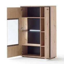 TV Anbauwand in Eicheoptik - Nikdus (vierteilig)